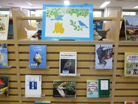 巻図書館一般展示鳥