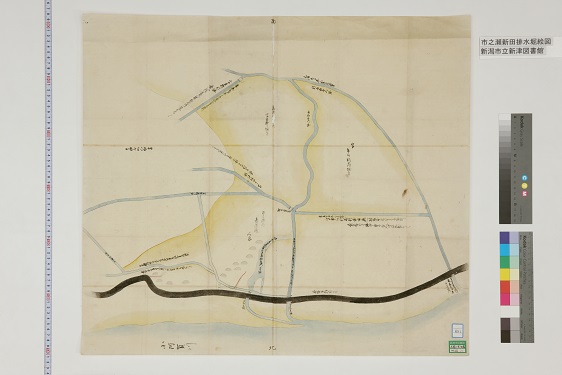 市之瀬新田排水堀絵図