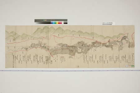 能代川上流水患取調図