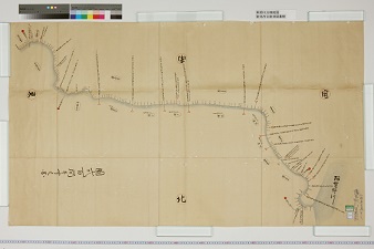 新郷川分検絵図